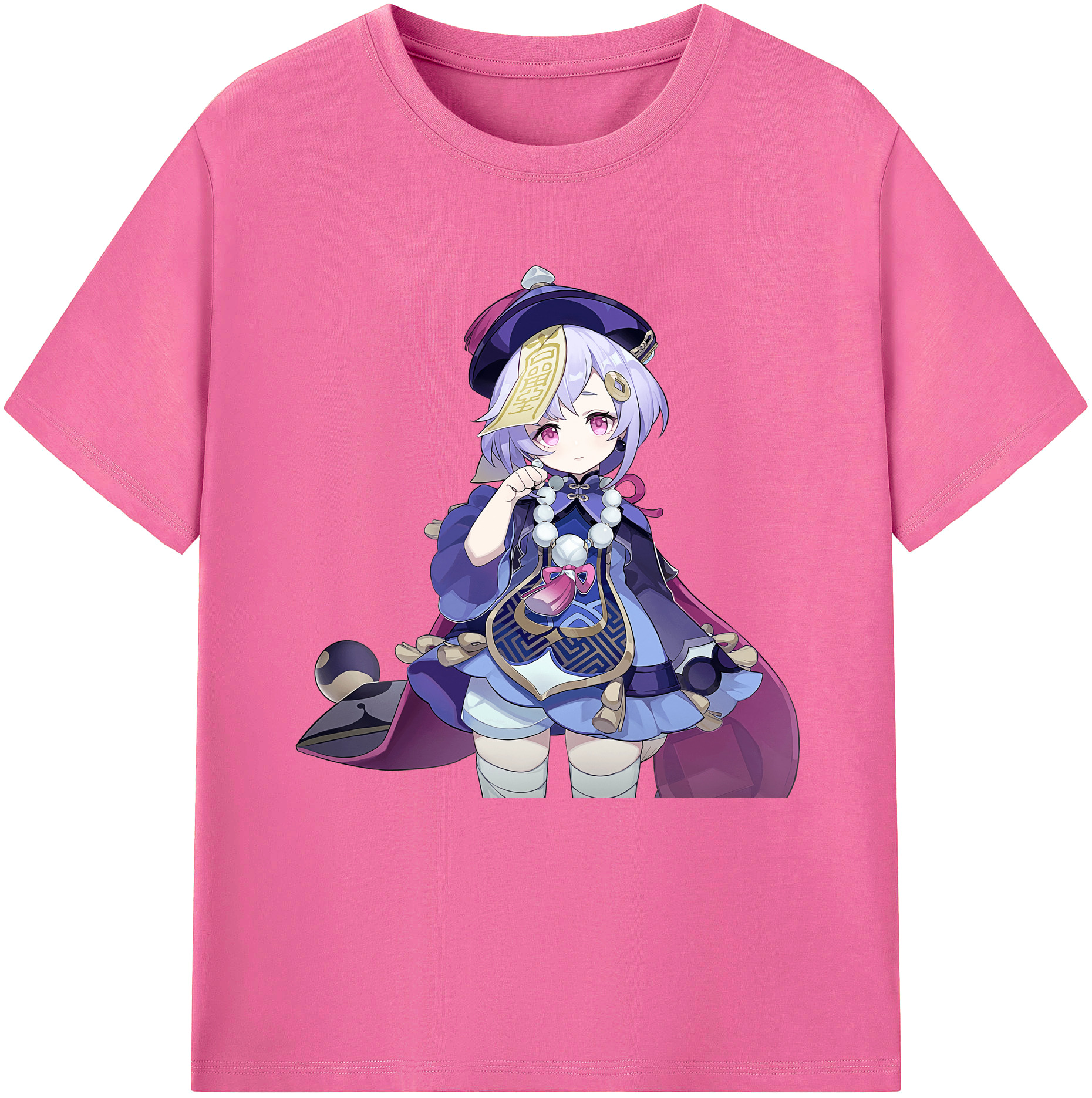 げんし神 七七 なな  genshin Nana レディースカジュアルプリントTシャツ（綿100％）